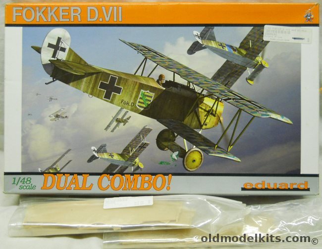 Eduard 1/48 Fokker D-VII Duel Combo With (2) Resin Wing Upgrade Sets, 8133 plastic model kit